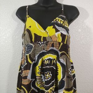 Speed Central New York Multicolor Sleeveless Floral Maxi Dress #3